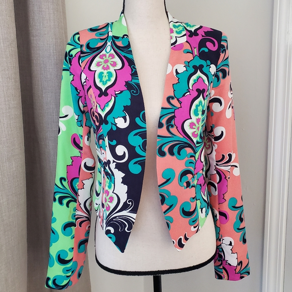 Floral  Crop Jacket